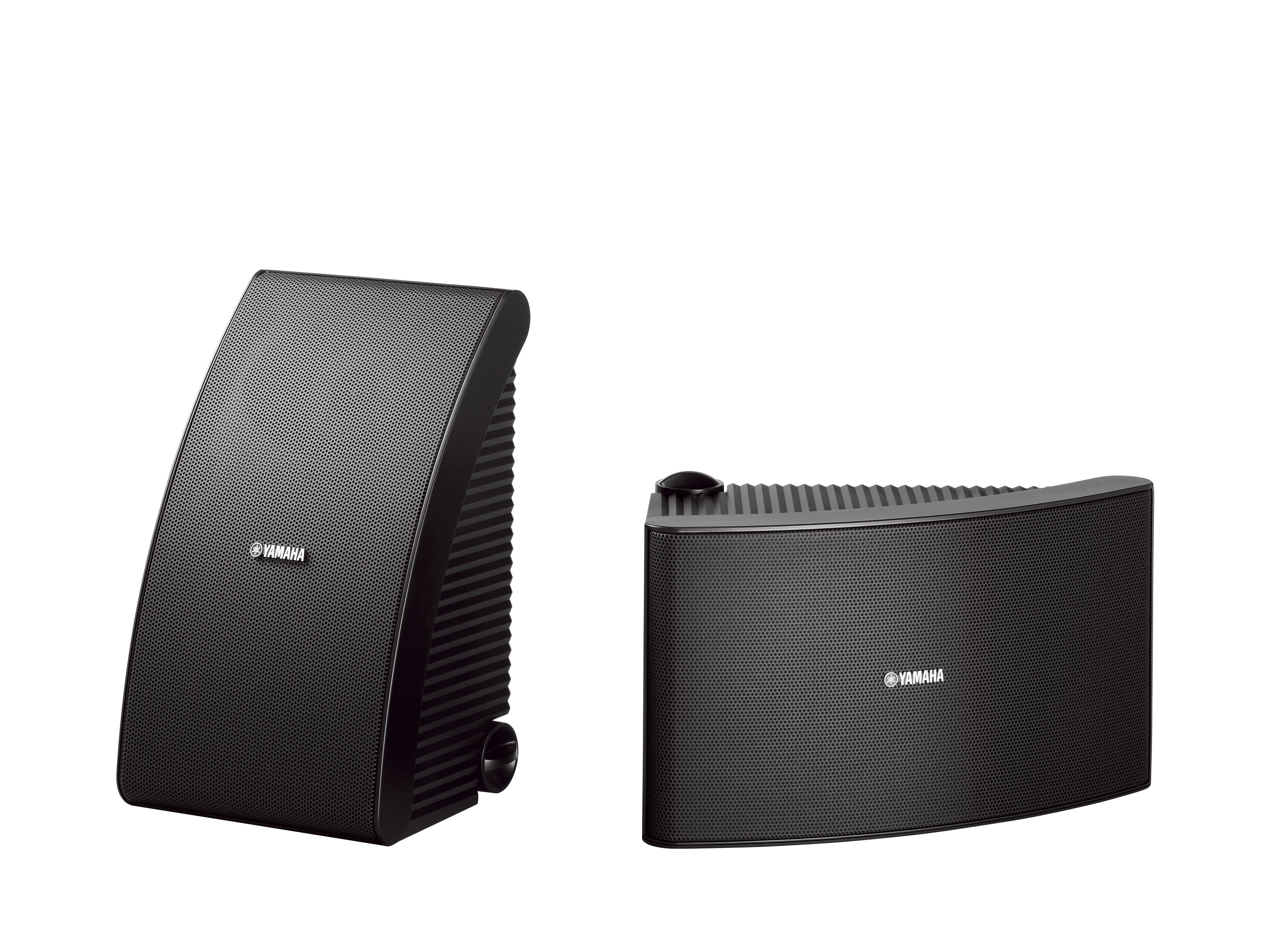 Renewed Pair, Black - Wired Yamaha NS-AW150BL 2-Way Indoor/Outdoor Speakers 