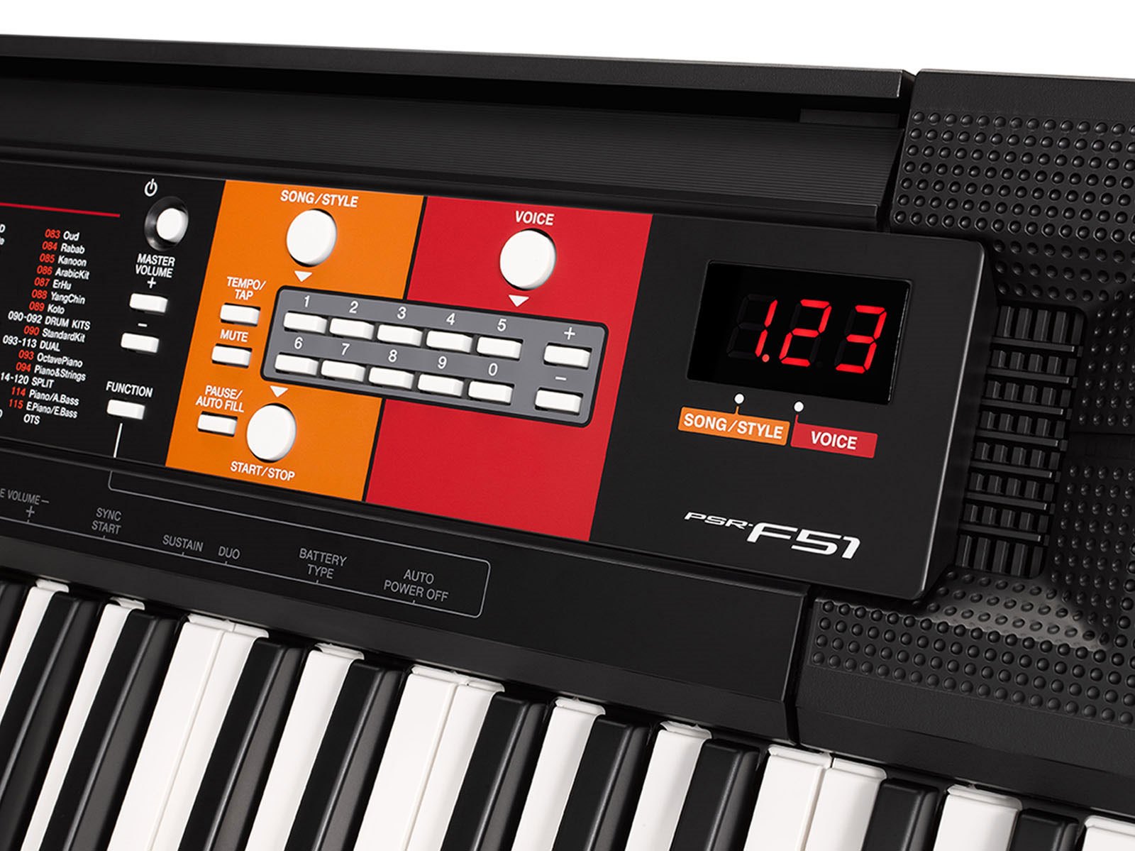 yamaha psr f51 specifications