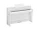Diagonal side view of the Yamaha Clavinova CLP-835WH
