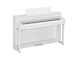 Diagonal side view of the Yamaha Clavinova CLP-845WH