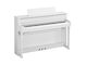 Diagonal side view of the Yamaha Clavinova CLP-875WH