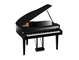 Diagonal side view of the Yamaha Clavinova CLP-895GP