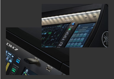 Yamaha Digital Mixing Console DM7: Functional and attractive layout