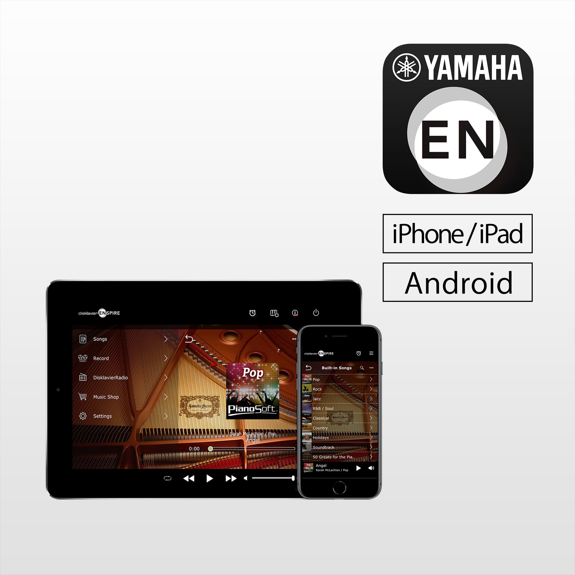 Yamaha smart piano on sale app for android