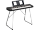 Diagonal side view of the NP-15B (black model) with the optional stand