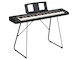 Diagonal side view of the NP-35B (black model) with the optional stand