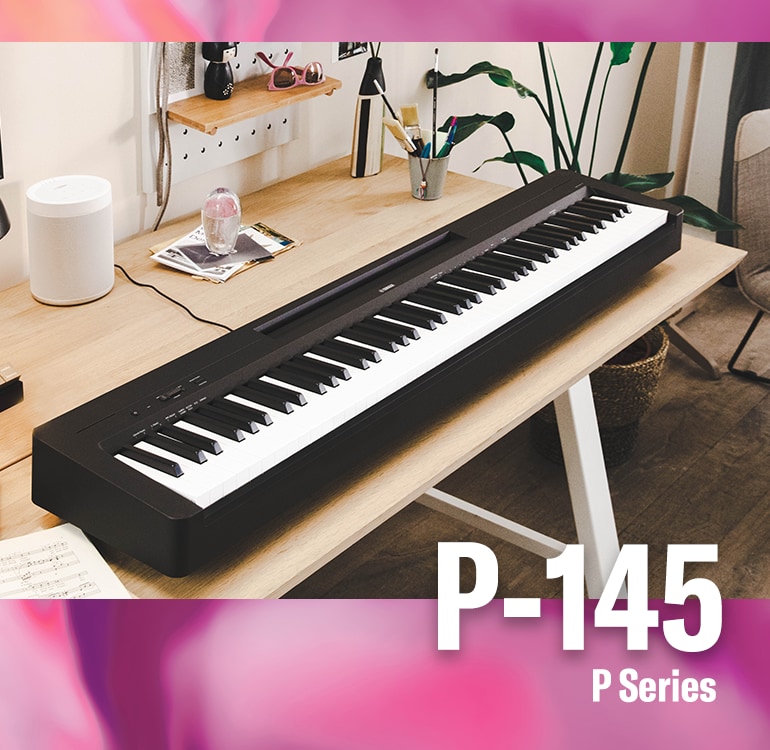 Yamaha P145BK Portable Digital Piano Premium Package Black