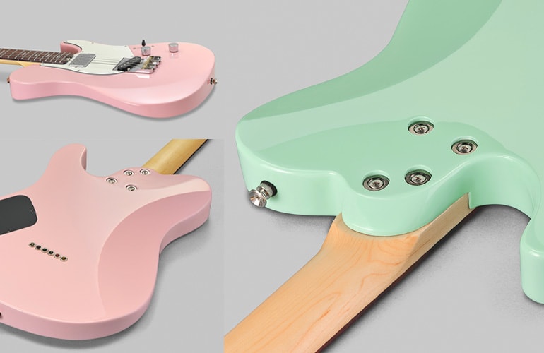 Body shape of Pacifica SC Standard Plus with contouring for improved playability