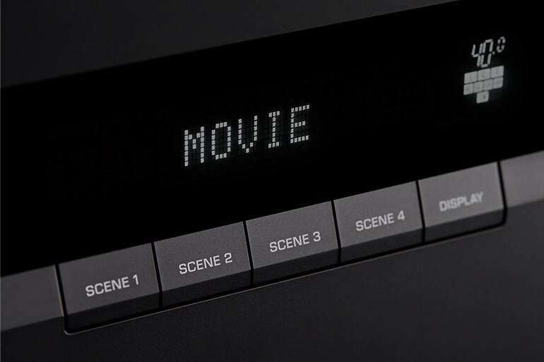 The scene buttons of the RX300A.
