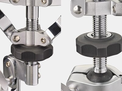 Image of area around snare drum stand adjustment knob