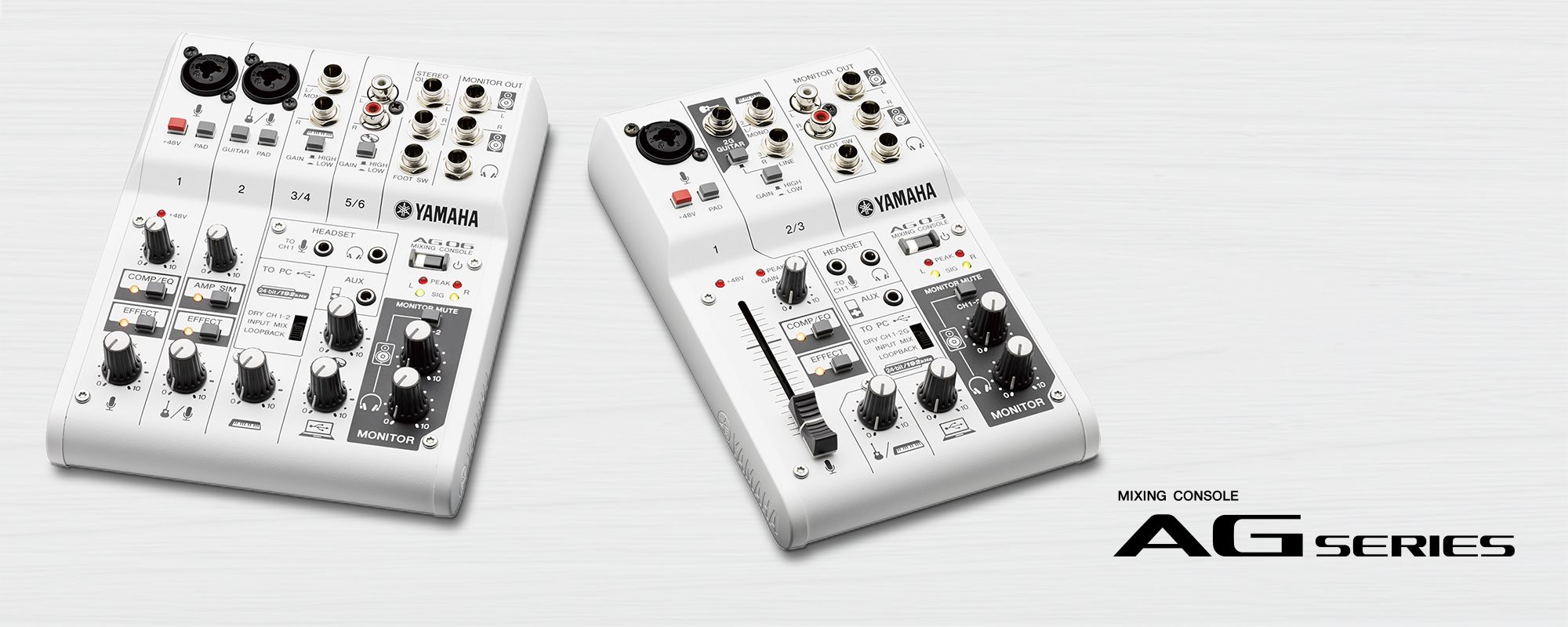 AG06 / AG03 - Specs - Interfaces - Synthesizers & Music Production