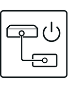 12V trigger output icon