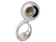 Material: Yellow brass, Finish: Silver-plated
