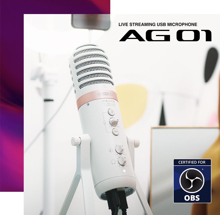 AG01 - Overview - AG Series - Live Streaming / Gaming - Professional Audio  - Products - Yamaha - Other European Countries