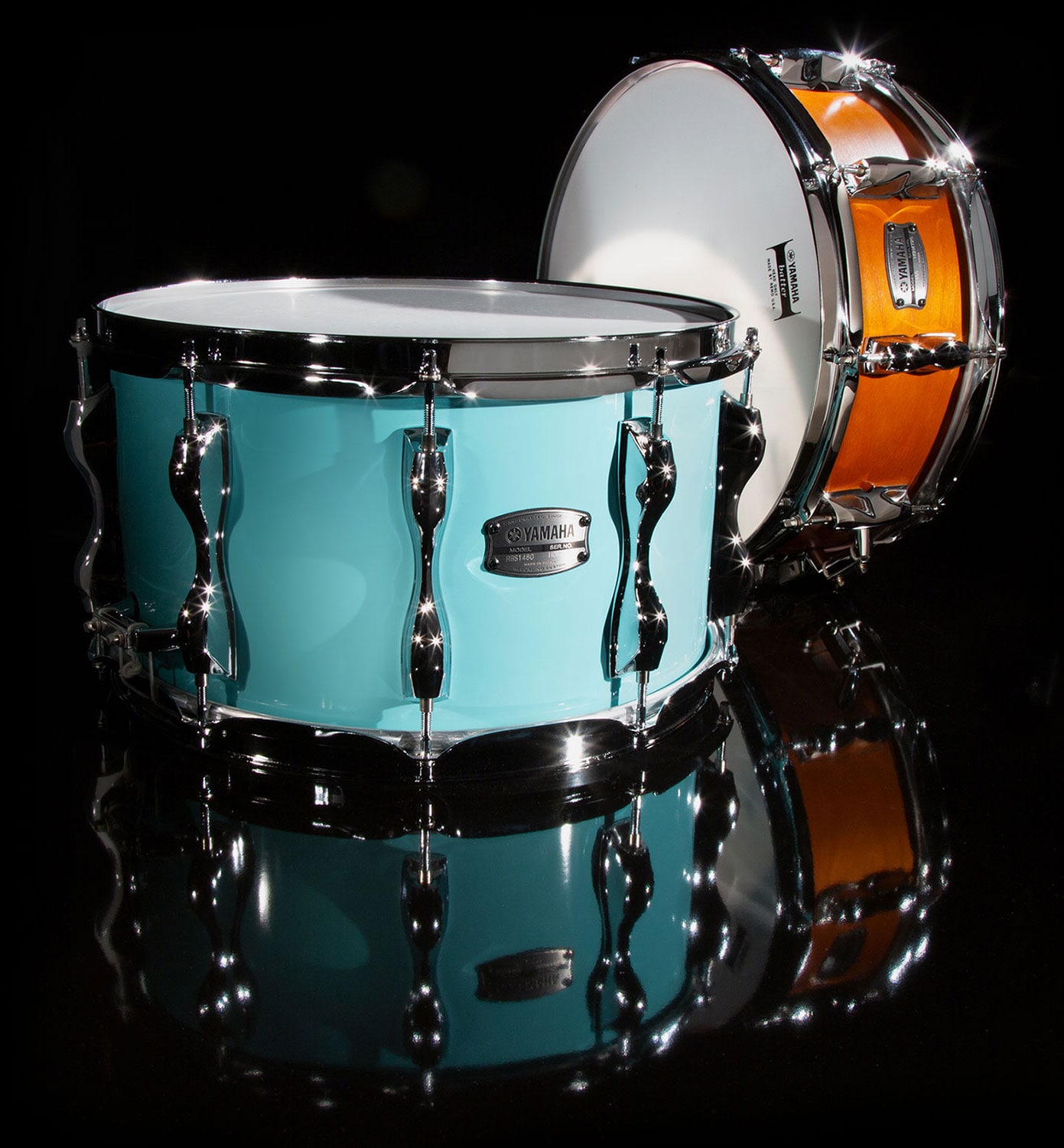 blue orange drums
