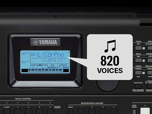 Yamaha PSR-E473 + Stand + Headphones (Hama)