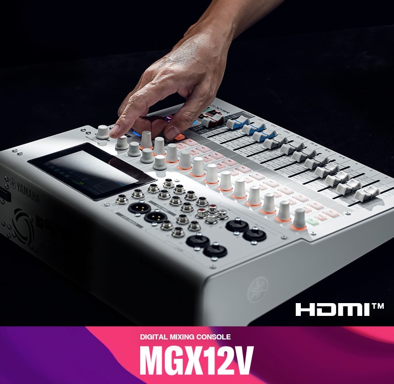 Yamaha 18-Channel Digital Mixing Console with Video Interface MGX12V