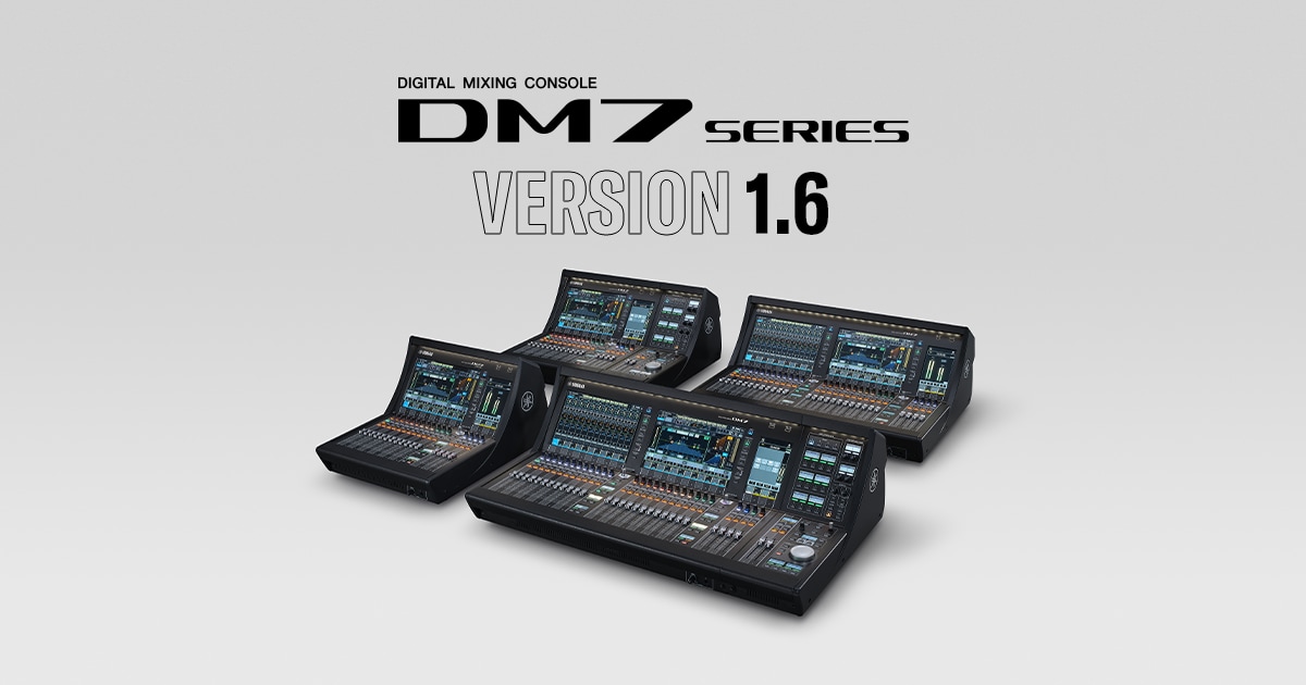 New Firmware and PY64-D Dante Interface Card for Yamaha DM7 Series
