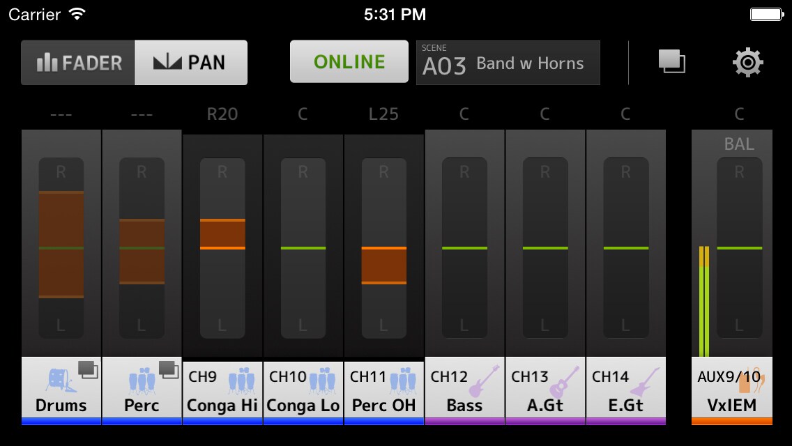 Pan Control