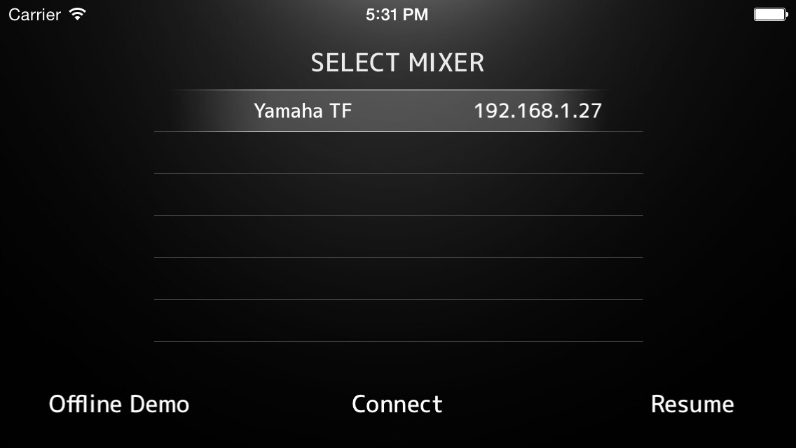 Mixer Select
