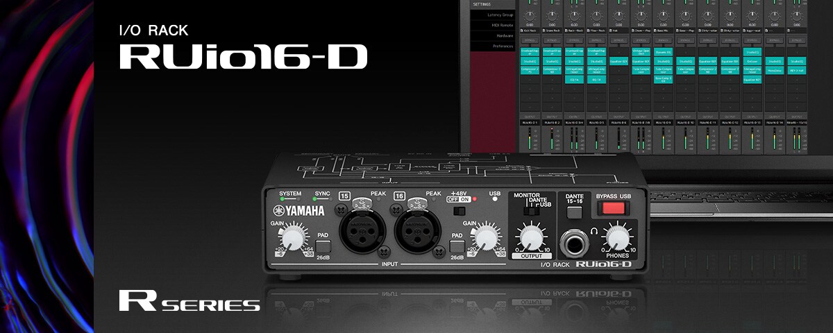 DTM・DAW YAMAHA RUio16-D R Series (USB) - Overview - Interfaces - Products - Audio - Yamaha