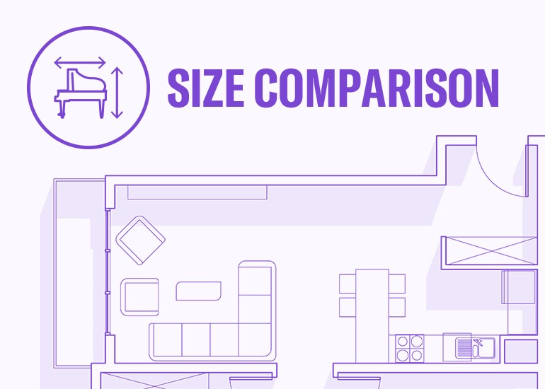 Size comparison Banner