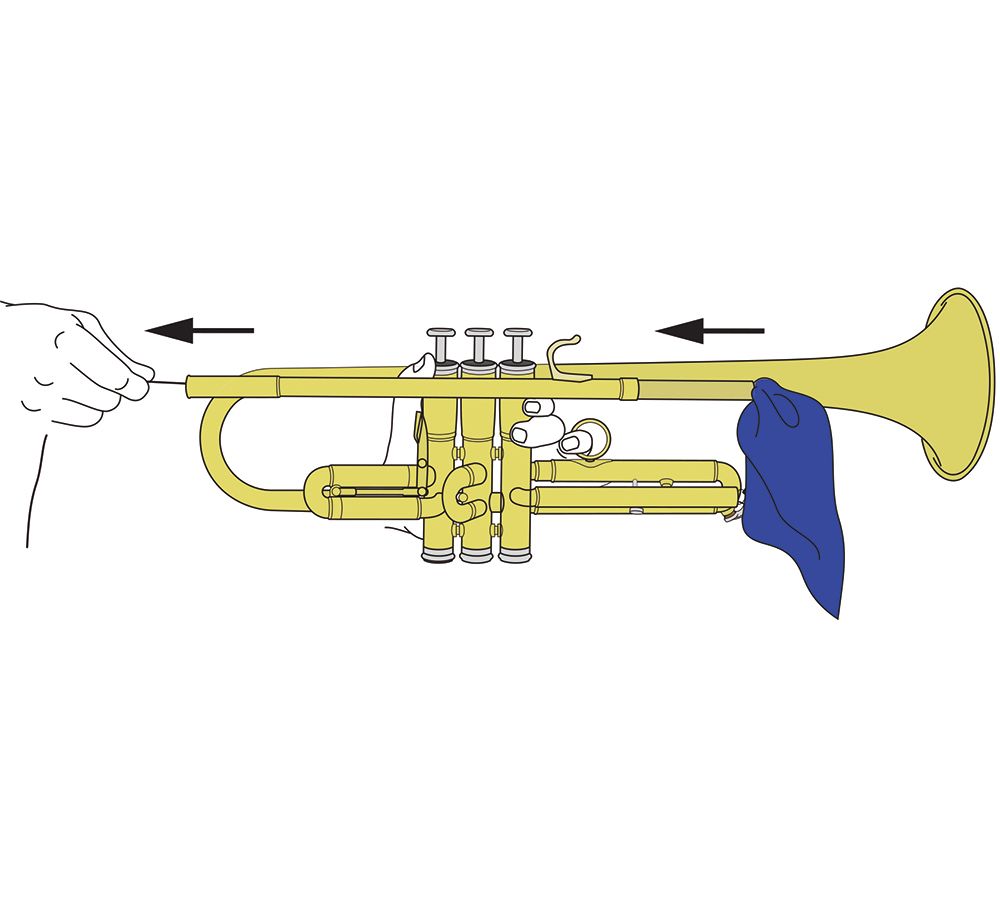 Cleaning on sale brass instruments